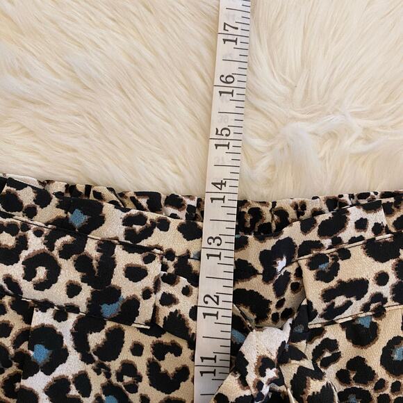 DR2 Animal Print Pull On Wide Leg Crop Pants Medium - Picture 10 of 12